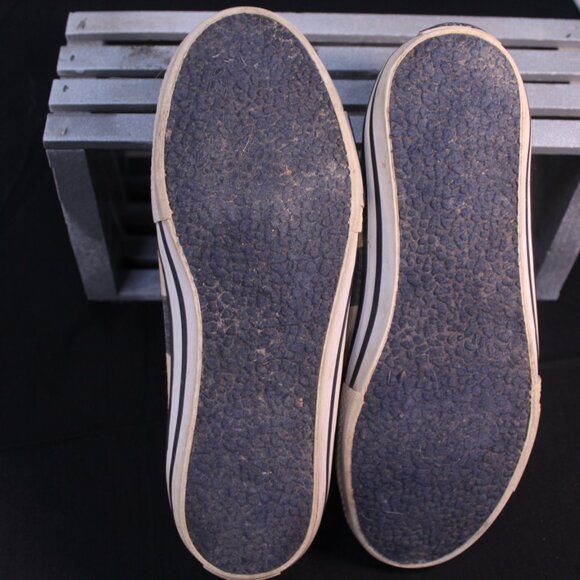 Ed Hardy Black and Cream Striped Sneakers - Picture 3 of 9